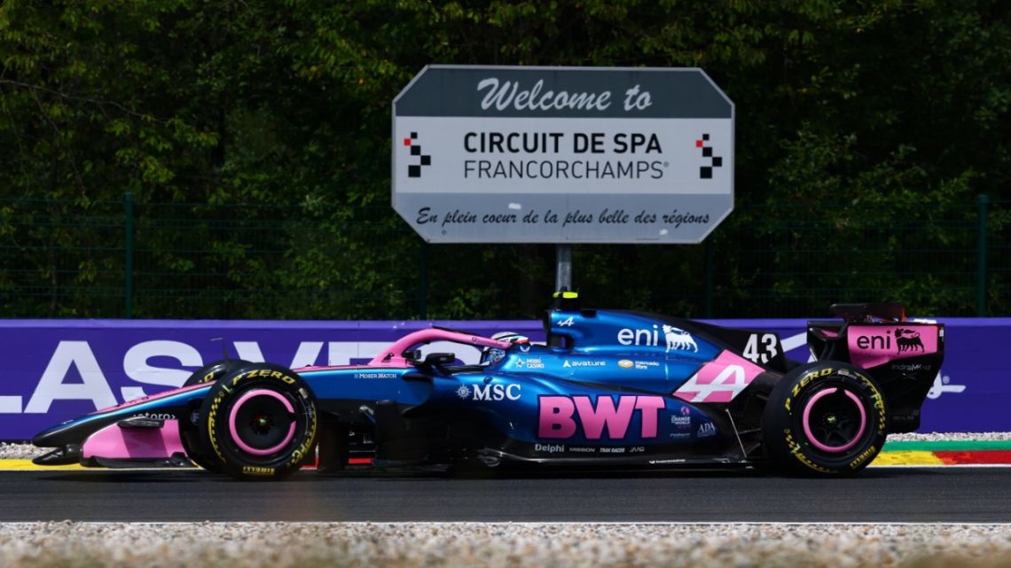 Colapinto larga 11° en Bélgica, con expectativa de puntos